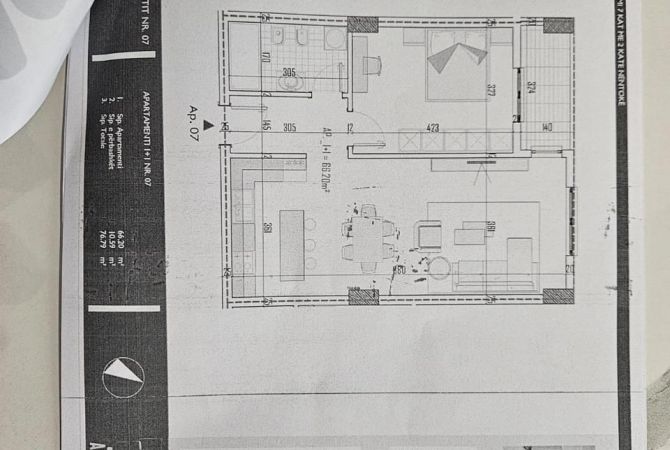 Shtepi ne shitje 1+1 ne Tirane - 77,000 Euro
