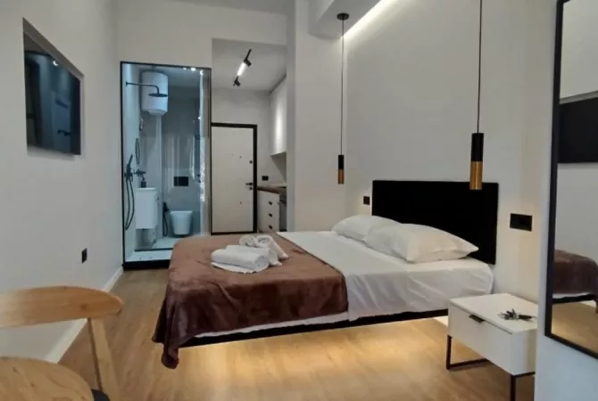 Shtepi ne shitje Apartament ne Tirane, 1+1, Mobilimi E mobiluar, Pagesa 58,000  Euro.