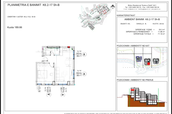 Apartment for sale in Tirana 1+1, Emty