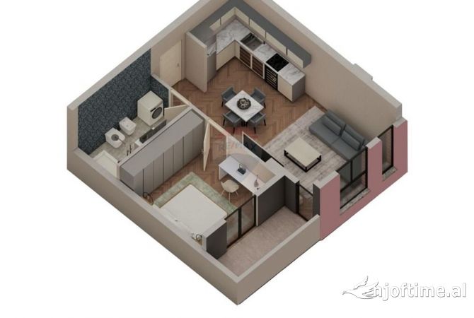 Shtepi ne shitje 1+1 ne Tirane - 79,600 Euro