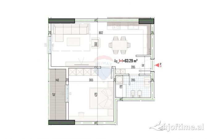 Shtepi ne shitje 1+1 ne Tirane - 79,600 Euro
