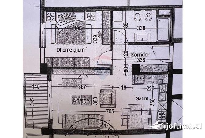 Shtepi ne shitje 1+1 ne Tirane - 125,000 Euro