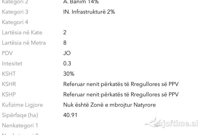 Truall ose Toke ne Tirane - 530,000 Euro