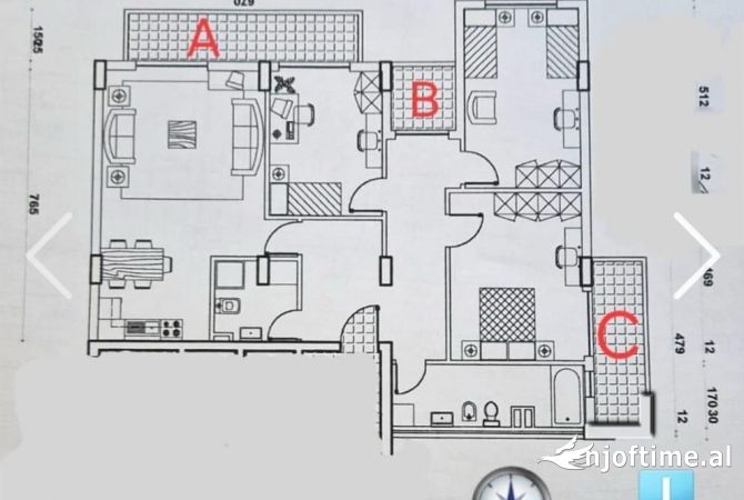 apartament per zyra 3+1+2  📍sheshi willson   ne rr Perlat Rexhepi  2200 euro bruto 