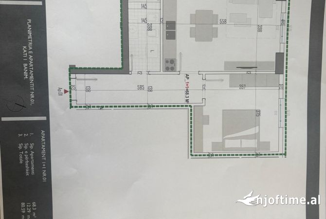 Shtepi ne shitje 1+1 ne Tirane - 88,000 Euro