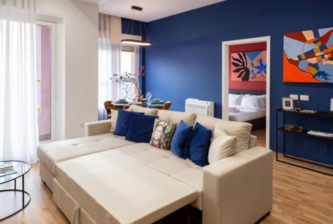 Shtepi me qera Apartament ne Tirane, 1+1, Mobilimi E mobiluar, Pagesa 500  Euro.