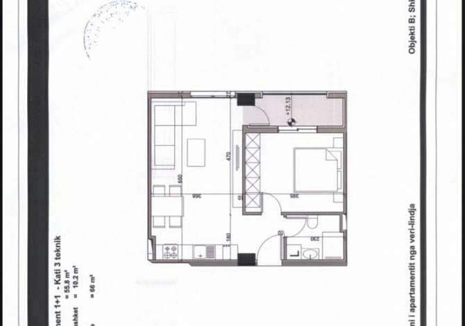 Shtepi ne shitje 1+1 ne Tirane - 132,000 Euro