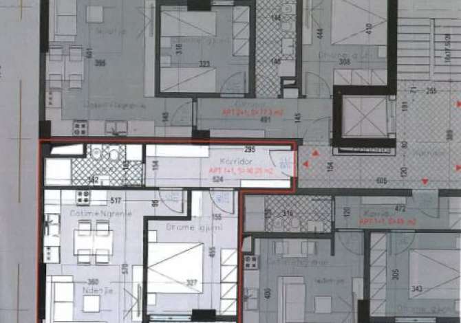 Shtepi ne shitje Apartament ne Tirane, 1+1, Mobilimi Bosh, pa mobiluar, Pagesa 120,000  Euro.
