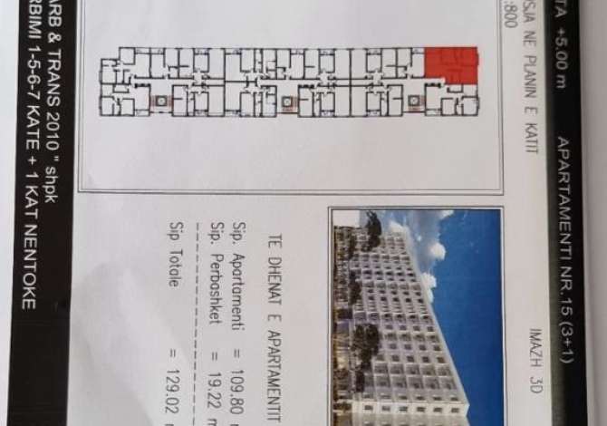 Shtepi ne shitje 3+1 ne Tirane - 99,400 Euro