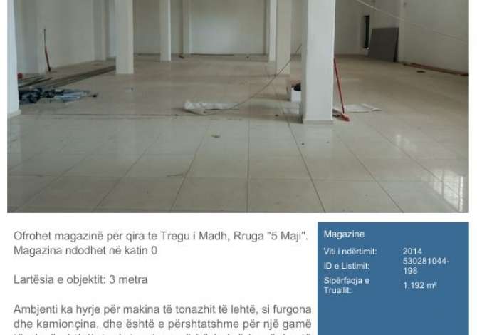 Ambient biznesi me qera 4+1 ne Tirane - 3,500 Euro