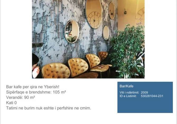 Ambient biznesi me qera 2+1 ne Tirane - 1,200 Euro