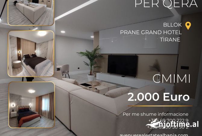 Shtepi me qera 2+1 ne Tirane - 2,000 Euro