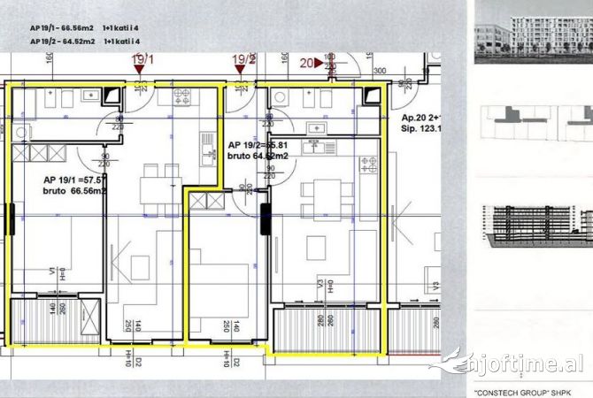 Shtepi ne shitje 1+1 ne Tirane - 183,500 Euro