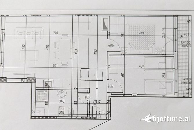 Shtepi ne shitje 2+1 ne Tirane - 159,000 Euro