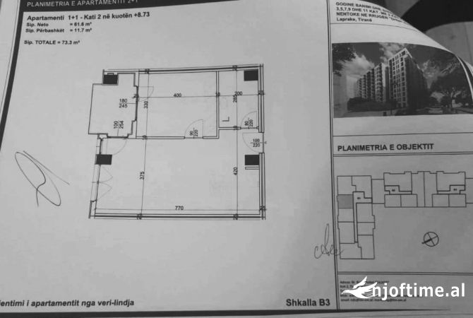 Shtepi ne shitje 1+1 ne Tirane - 114,000 Euro