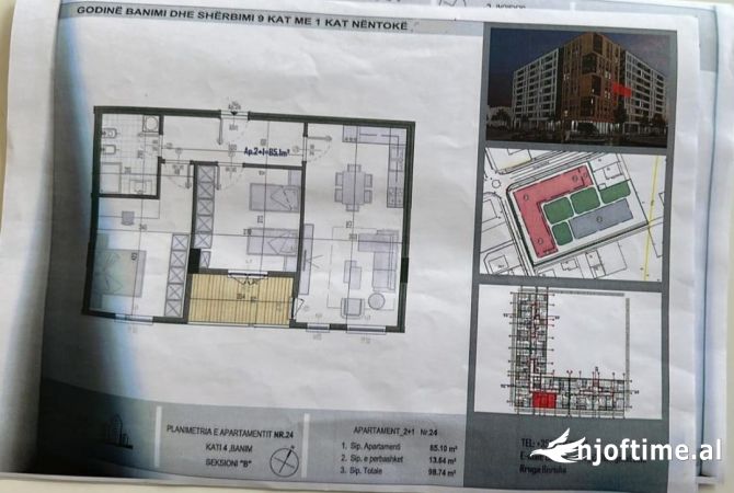 Shtepi ne shitje 2+1 ne Tirane - 84,000 Euro
