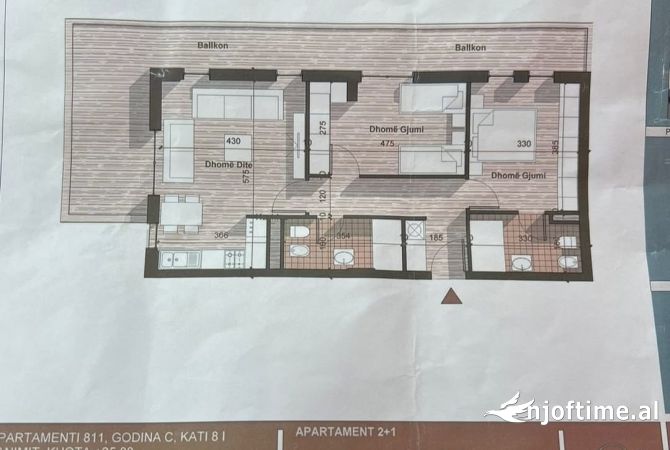 Shtepi ne shitje 2+1 ne Tirane - 126,000 Euro