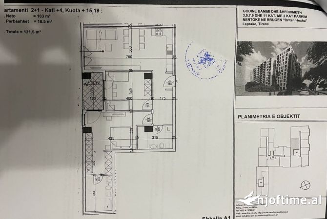 Shtepi ne shitje 2+1 ne Tirane - 176,000 Euro
