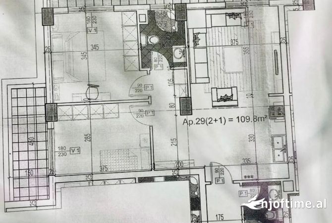 Shtepi ne shitje 2+1 ne Tirane - 164,000 Euro