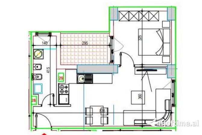 Shtepi ne shitje 1+1 ne Tirane - 148,000 Euro