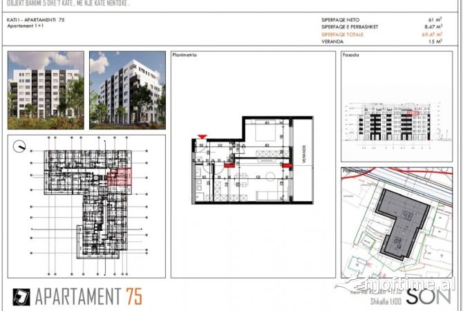 Shtepi ne shitje 1+1 ne Tirane - 62,500 Euro