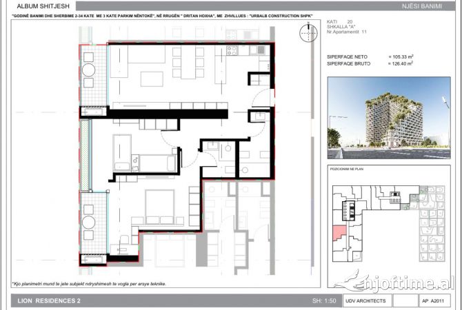 Shtepi ne shitje 2+1 ne Tirane - 227,500 Euro