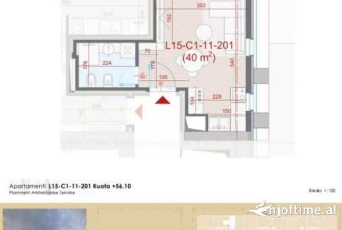 Shtepi ne shitje Garsoniere ne Tirane - 105,000 Euro