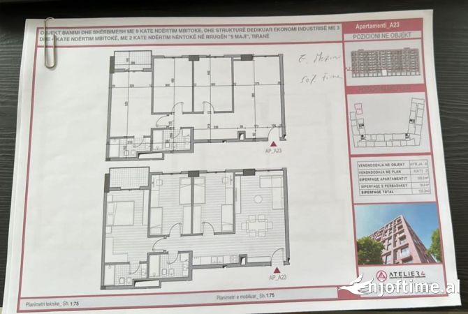 Shtepi ne shitje 3+1 ne Tirane - 171,000 Euro