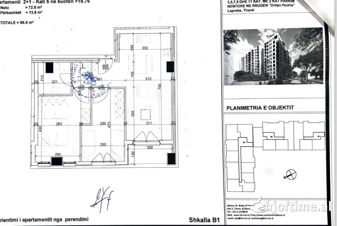 Shtepi ne shitje 2+1 ne Tirane - 135,000 Euro