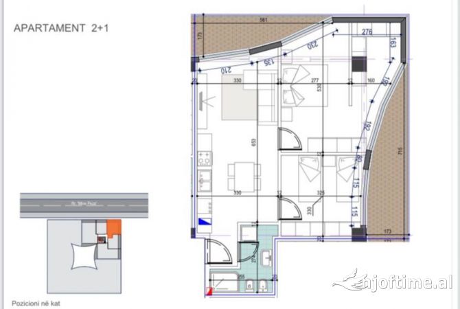 House for Sale 2+1 in Tirana - 217,000 Euro