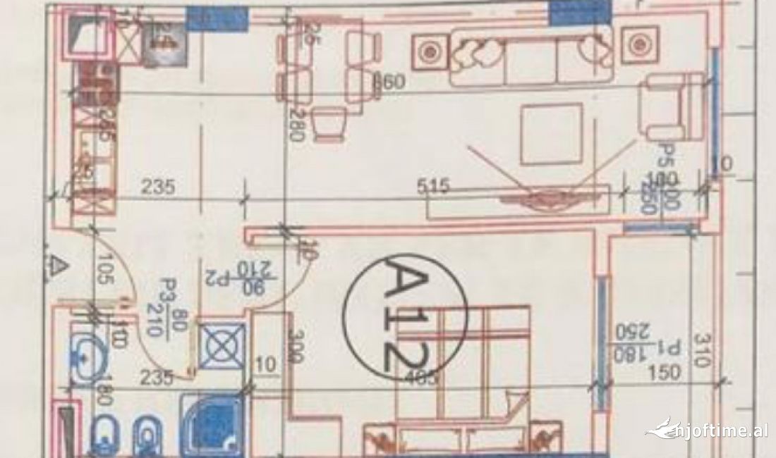 Shtepi ne shitje Apartament ne Tirane, 1+1, Mobilimi Bosh, pa mobiluar, Pagesa 64,000  Euro.
