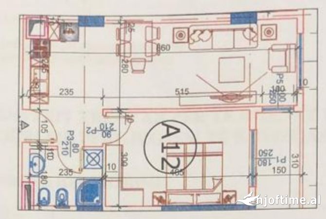 Shtepi ne shitje 1+1 ne Tirane - 64,000 Euro
