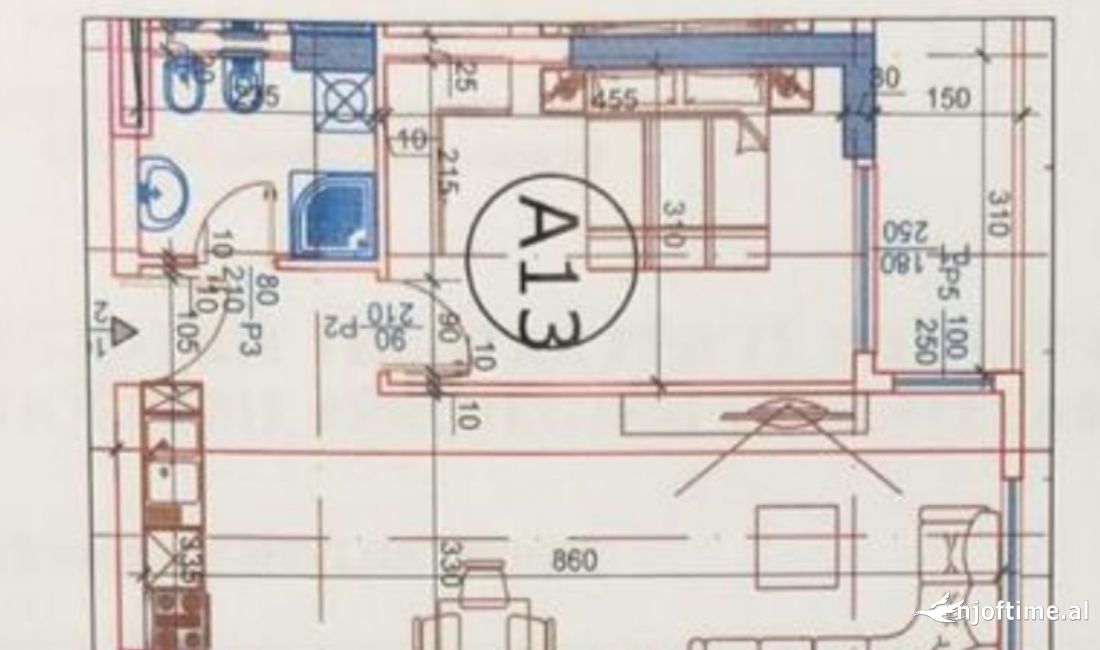 Shtepi ne shitje Apartament ne Tirane, 1+1, Mobilimi Bosh, pa mobiluar, Pagesa 71,000  Euro.
