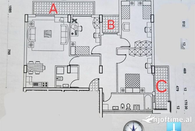 Ambient biznesi me qera 3+1 ne Tirane - 2,200 Euro