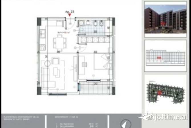 Shtepi ne shitje 1+1 ne Tirane - 62,739 Euro