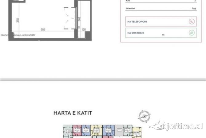 Shtepi ne shitje 1+1 ne Tirane - 61,000 Euro
