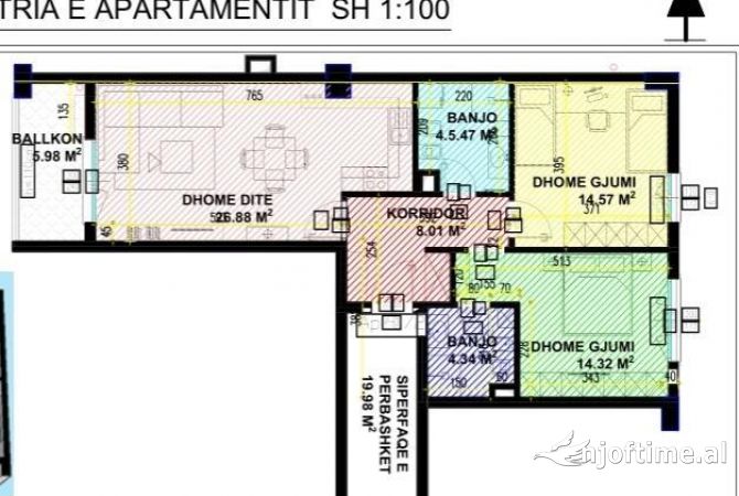 Shtepi ne shitje 2+1 ne Tirane - 197,000 Euro