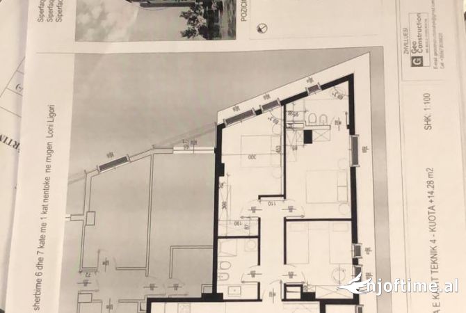 Shtepi ne shitje Apartament ne Tirane, 3+1, Mobilimi Bosh, pa mobiluar, Pagesa 191,700  Euro.