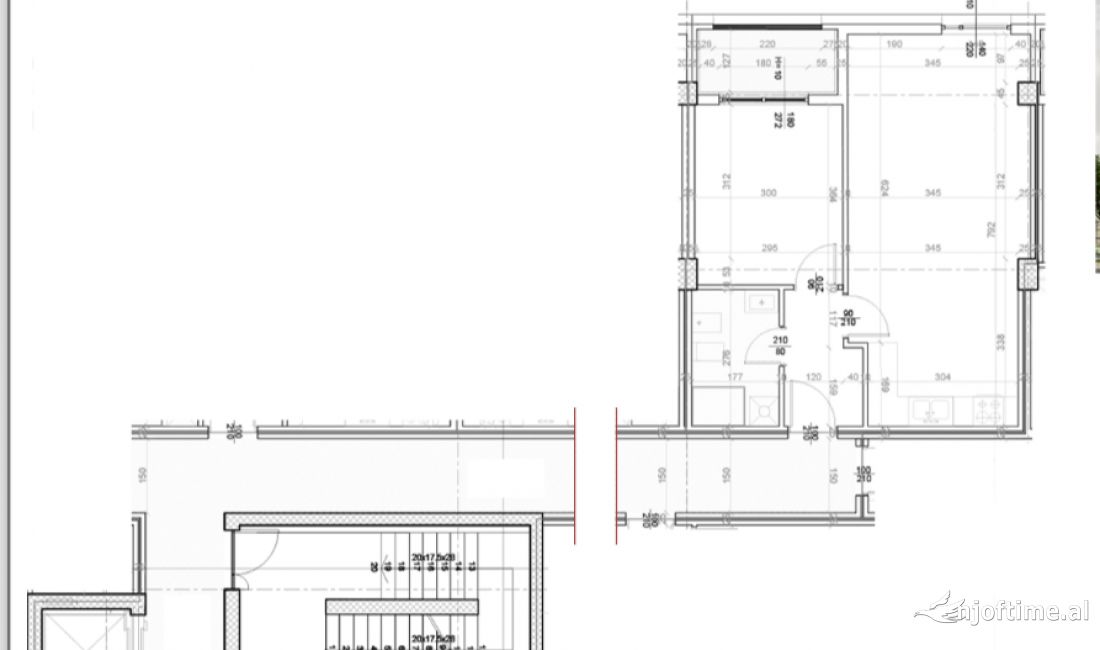 Shtepi ne shitje Apartament ne Tirane, 1+1, Mobilimi Bosh, pa mobiluar, Pagesa 207,000  Euro.