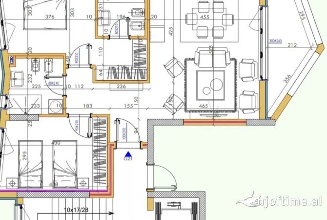 Shtepi me qera Apartament ne Tirane, 2+1, Mobilimi Bosh, pa mobiluar, Pagesa 54,000  Leke.