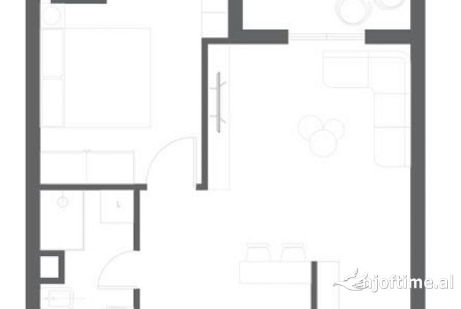 Shtepi ne shitje 1+1 ne Tirane - 93,000 Euro