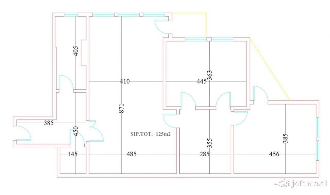 Shtepi ne shitje Apartament ne Tirane, 3+1, Mobilimi Bosh, pa mobiluar, Pagesa 325,000  Euro.