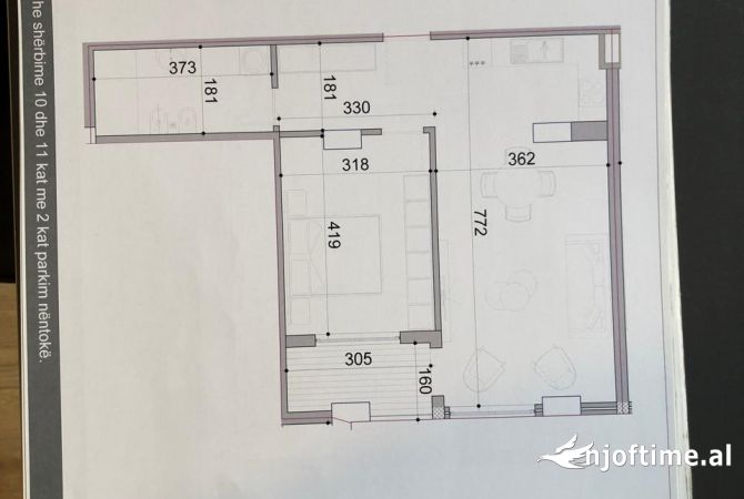 Shtepi ne shitje 1+1 ne Tirane - 115,500 Euro