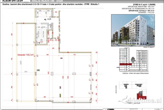 Ambient biznesi ne shitje 3+1 ne Tirane - 1,290,000 Euro