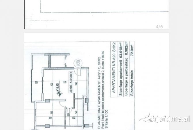 Shtepi ne shitje Apartament ne Tirane, 1+1, Mobilimi E mobiluar, Pagesa 100,000  Euro.