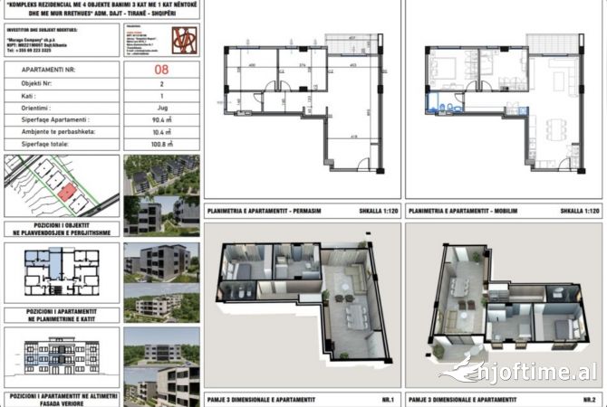 Shtepi ne shitje 1+1 ne Tirane - 90,000 Euro