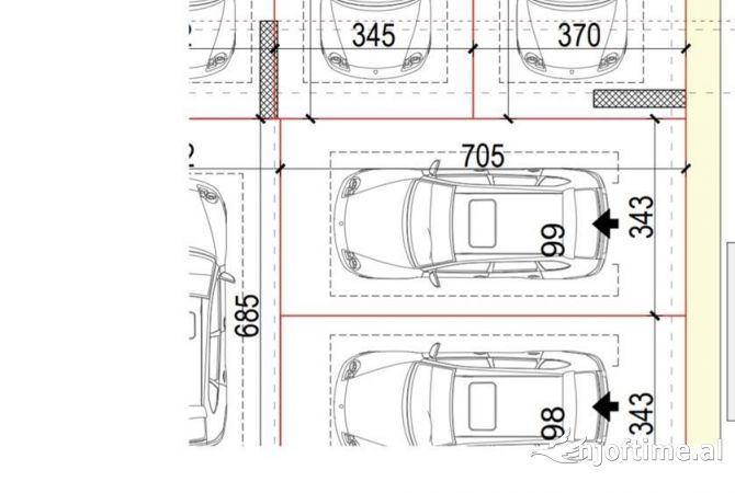 Apartment for sale in Tirana 1+1, Emty