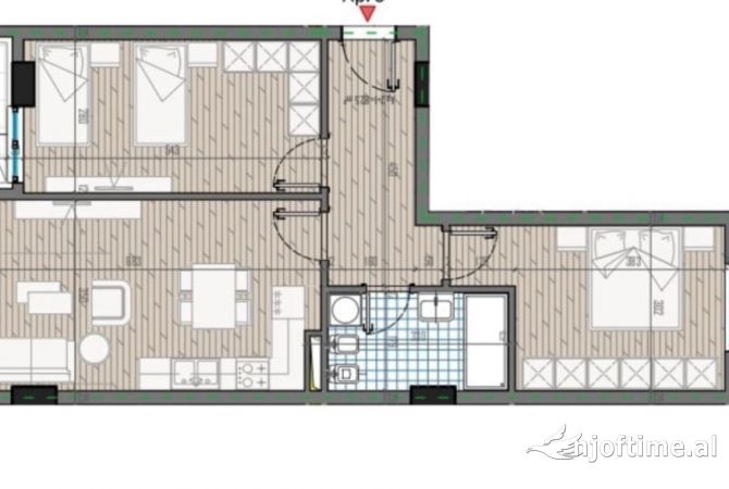 Shtepi ne shitje 2+1 ne Tirane - 95,000 Euro