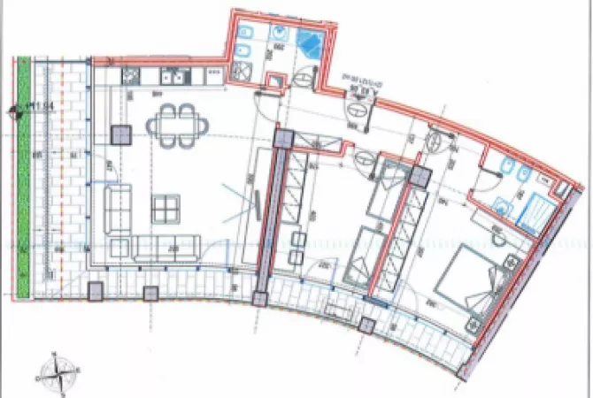 Ambient biznesi me qera 3+1 ne Tirane - 1,850 Euro