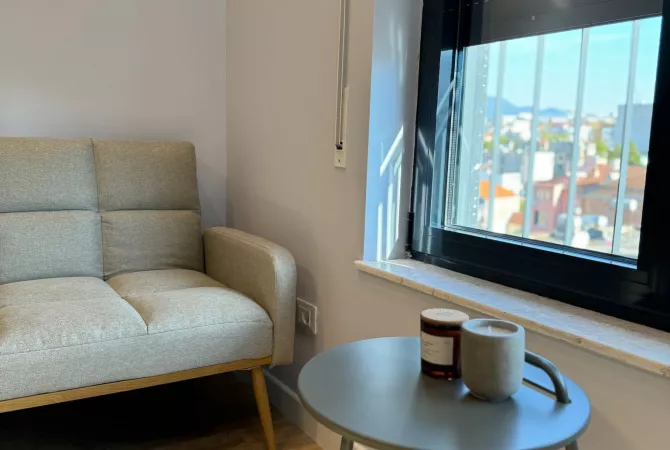 Shtepi me qera Apartament ne Tirane, 1+1, Mobilimi E mobiluar, Pagesa 60,000  Leke.